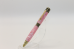 Faith Hope and Love Antique Brass, Pink Swirl